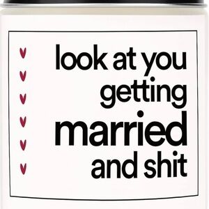 White and Black Wedding Candle